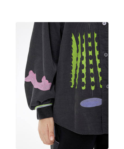 JNBY  23年春款  灯芯绒长袖衬衣  1N1213870 商品图8