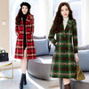 冬季新款，时尚格纹大衣HR-LDB8801 商品缩略图0