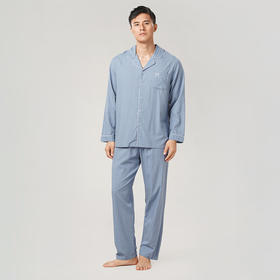 都市丽人梭织棉提花薄长袖家居服睡衣FH31F5