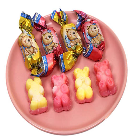 俄宝多牌彩色小熊糖果俄罗斯进口袋装夹心软糖高颜值零食喜糖年货 商品图2