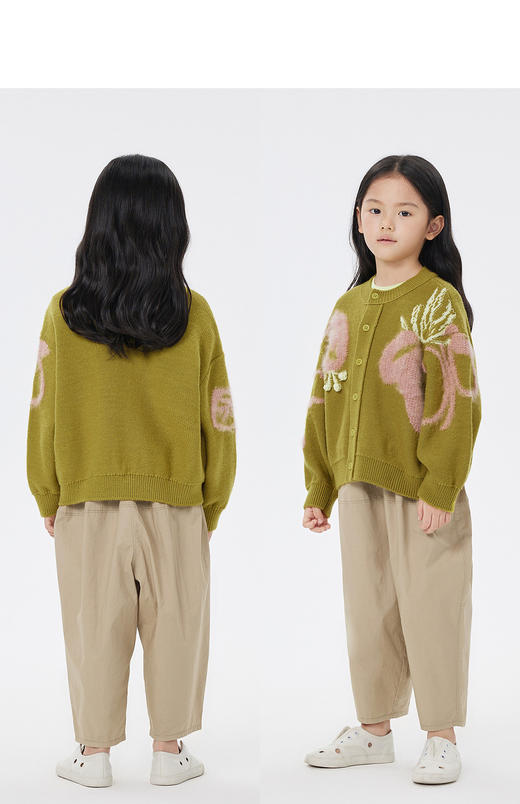 JNBY  23年春款  澳洲羊毛长款开襟毛衫  1N1314660 商品图7