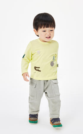 JNBY  23年春款  长绒棉长袖T恤  YN1112280