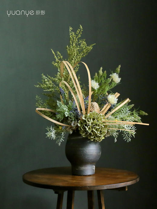 新中式侘寂风日式仿真花摆件陶瓷复古餐桌酒店客厅茶室装饰花摆设 商品图0