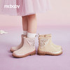 mrbaby儿童靴女童公主鞋2022秋冬新款电绣蝴蝶翅膀气质中大童靴子 商品缩略图0