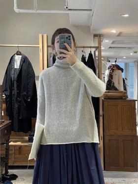 evam eva舒适羊绒高领毛衣