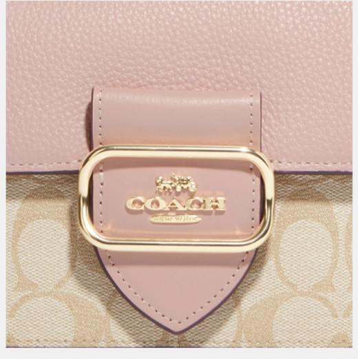 新款！Coach Morgan 温柔粉拼单肩包两用包￥1950直邮到手 商品图1