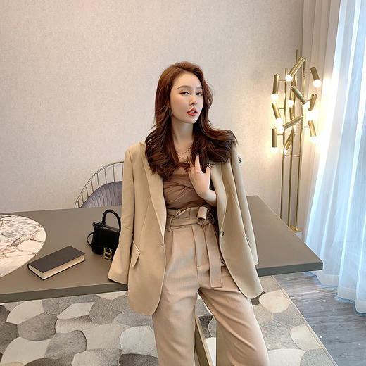 BeQueenStory 韩版网红洋气气质百搭西装裤 商品图3