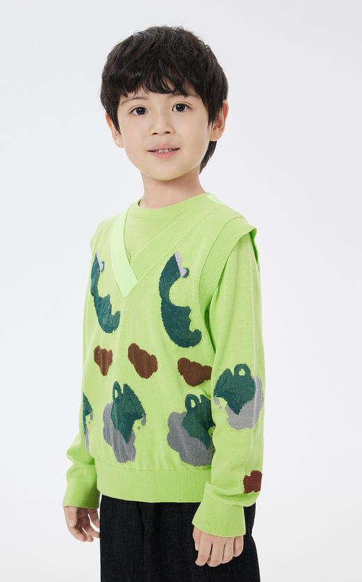 JNBY  23年春款  精梳棉毛衫背心  1N1314050 商品图2