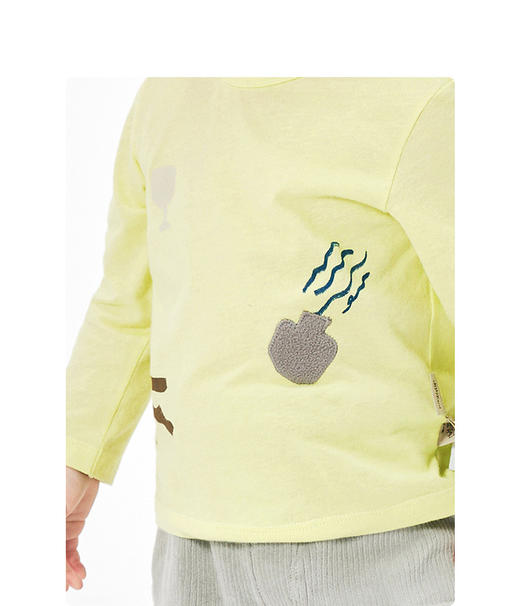 JNBY  23年春款  长绒棉长袖T恤  YN1112280 商品图3