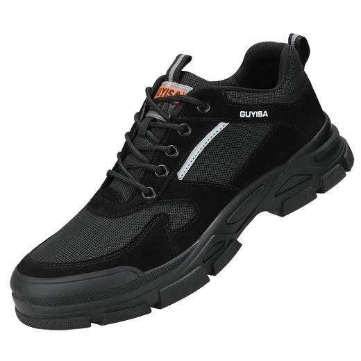 新款劳保鞋男LA认证专业工作防护安全鞋防砸防刺工作鞋钢包头耐磨橡胶底舒适四季款 商品图5