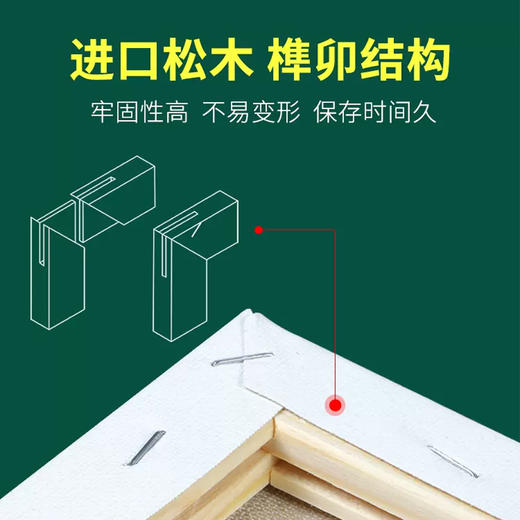 【庆学堂】油画-棉画框 
 油画练习 作品画框 商品图1