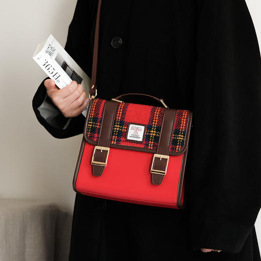 Harris Salome粗花呢复古剑桥邮差包 商品图5