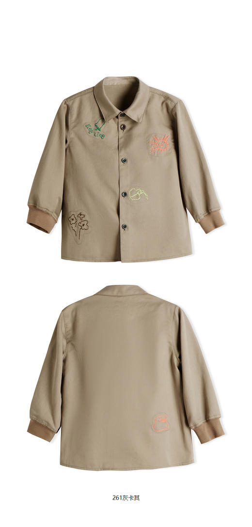 JNBY   23年春款  休闲复古色长袖衬衣  YN1212180 商品图8