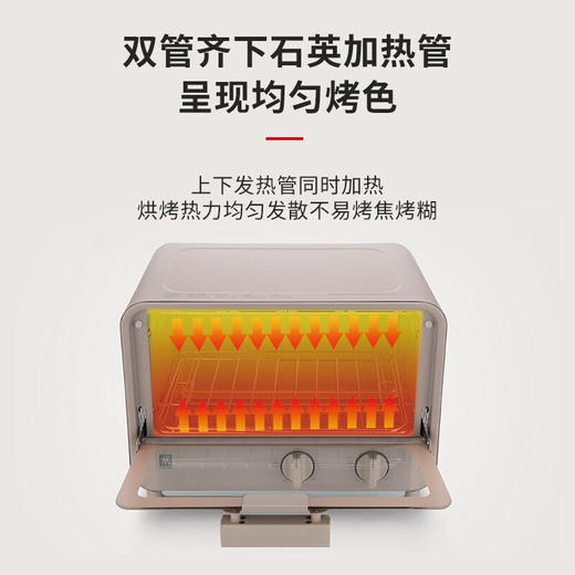 德国ZWILLING双立人迷你电烤箱家用小型烘焙小容量 ZEO800-C 9L 商品图1