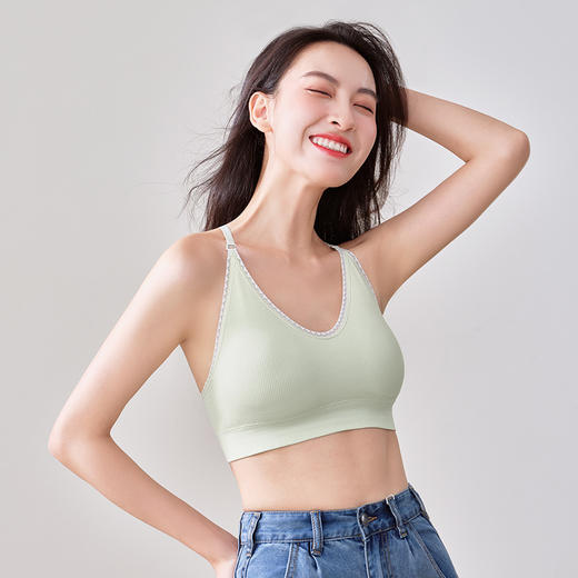 都市丽人短抹胸无尺码无缝面料背心无排扣无钢圈LV3AA6 商品图1