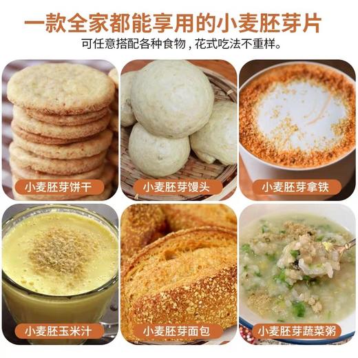 人民食品 小麦胚芽片268g即食原味谷物麦片冲饮营养早餐 商品图4