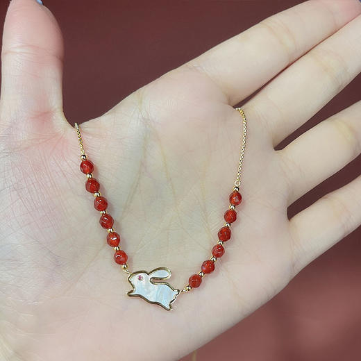 【采购专享】宫里的世界  吉兔迎福项链 商品图2