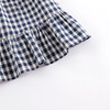 马克珍妮春装新款 女童田园风蓝白格宽松连衣裙230301 商品缩略图5