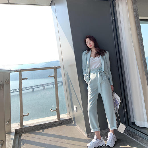 BeQueenStory 韩版网红洋气气质百搭西装裤 商品图2