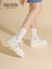 西村名物2023春季新款拼色厚底板鞋面包鞋女运动休闲小白鞋12861 商品缩略图0