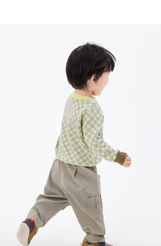 JNBY   22年春款  蝴蝶结波点精梳棉长袖套头毛衫  YN1311630 商品图4