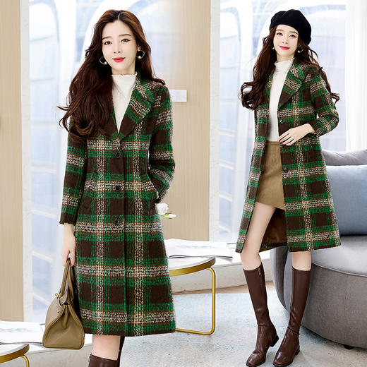 冬季新款，时尚格纹大衣HR-LDB8801 商品图3