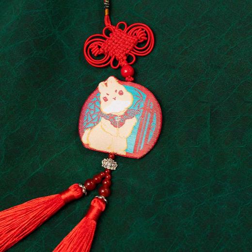 SAINTJOY/上久楷 宋锦挂件  窗棂淑兔  SPS22A06 商品图7