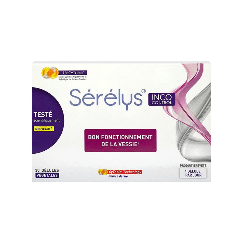 Serelys INCO（凯格尔）盆底肌修复胶囊法国进口专利纯花粉提取物30粒/盒 WH
