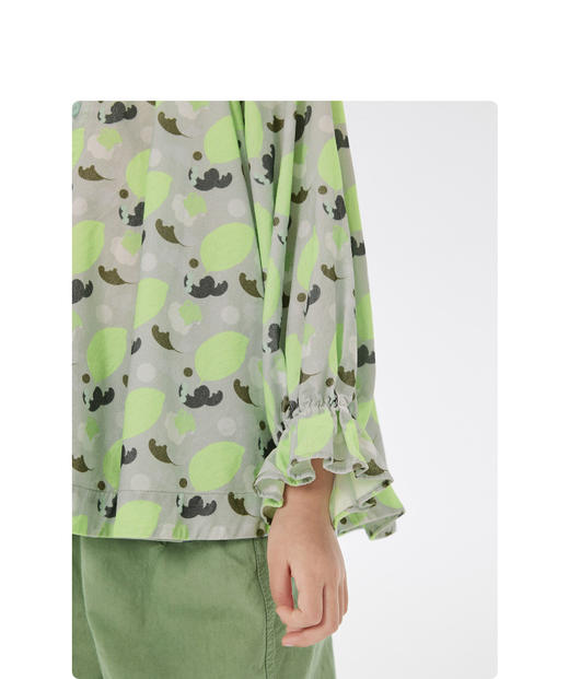 JNBY  23年春款  灯芯绒长袖衬衣   1N1214500 商品图7