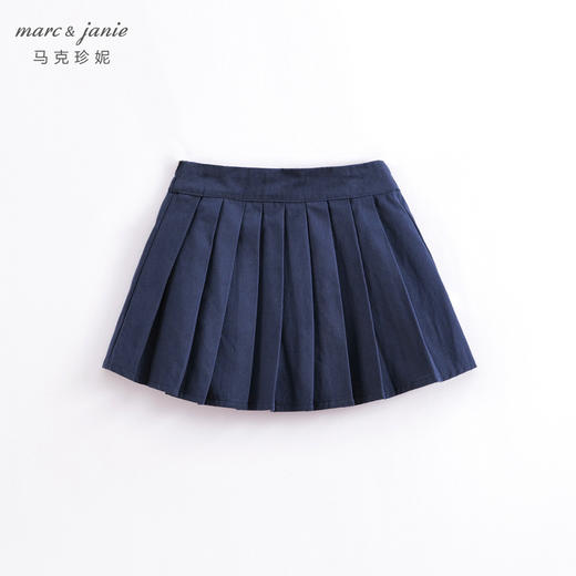 马克珍妮春夏新款 女童学院风A字百褶裙 儿童短裙230176 商品图1