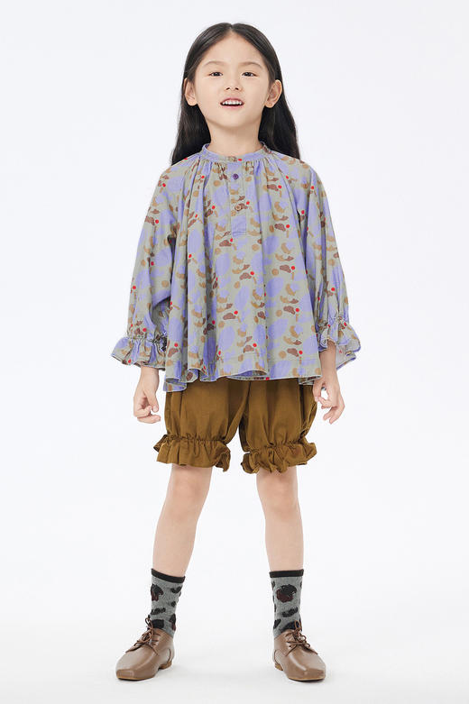 JNBY  23年春款  灯芯绒长袖衬衣   1N1214500 商品图0