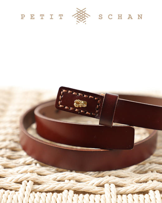 3000积分兑换 PETIT SCHAN小闪 小闪P字扣意大利进口头层牛皮皮带/腰带 商品图5
