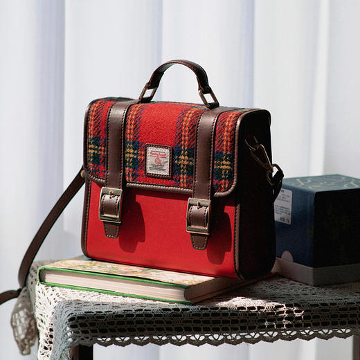 Harris Salome粗花呢复古剑桥邮差包 商品图4