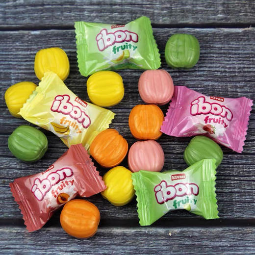 土耳其进口正品elvan俄宝多ibon果味牛奶味夹心糖年货零食喜糖礼1kg 商品图1