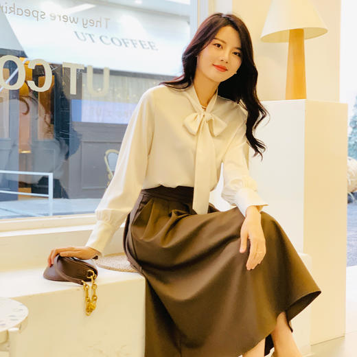 【百图lulu定制】【飘带衬衫】内搭  外穿  气质衬衣  飘带上衣 商品图5