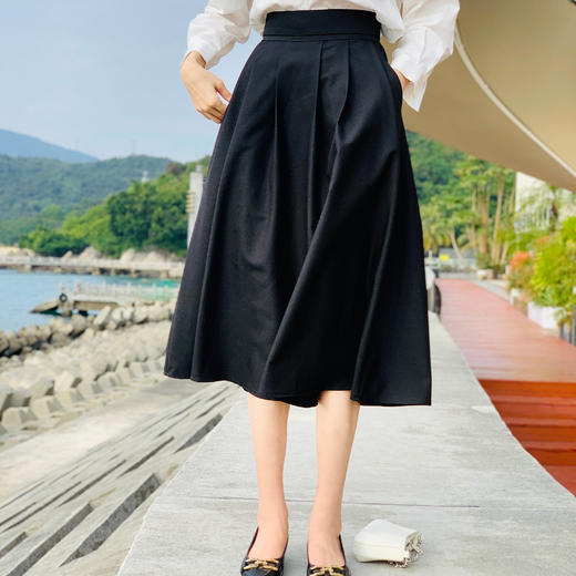 【百图lulu定制】【大摆量伞裙】10片工字褶  立体 大摆 显瘦显高 伞裙 商品图2