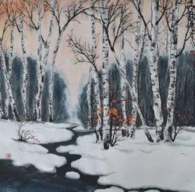  【国画教程】写意《冬韵》 