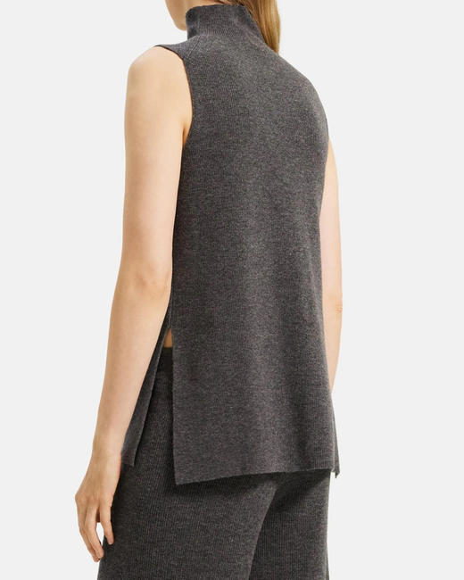 Theory羊毛羊绒高领针织背心女款 商品图4