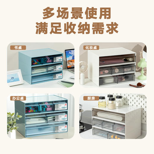 得力PK106组合抽屉收纳盒(三格)(个) 商品图2