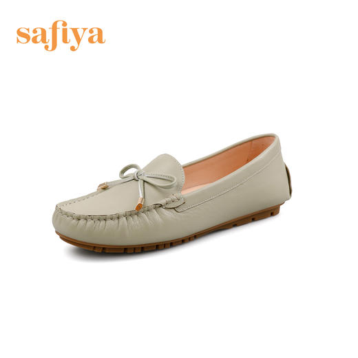Safiya/索菲娅 舒适软底一脚蹬2023年春款新品百搭浅口防滑豆豆鞋 SF31111122/SF33111122 商品图12
