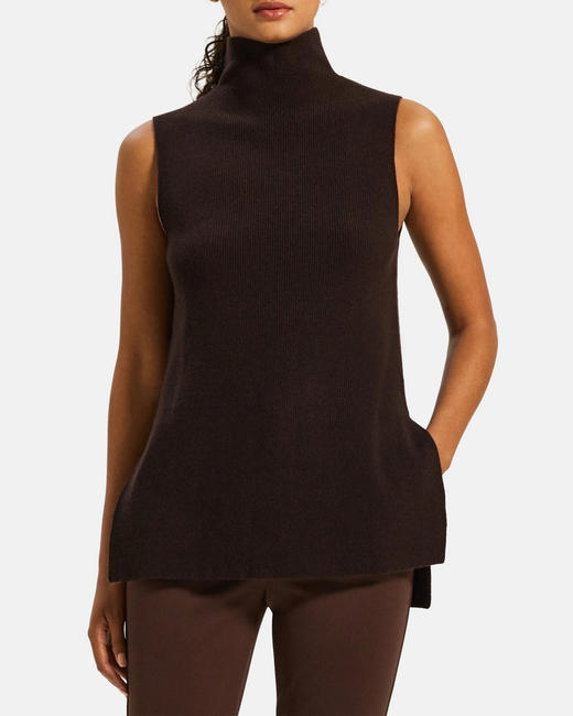 Theory羊毛羊绒高领针织背心女款 商品图8