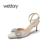 westory女士高跟鞋女鞋凉鞋细跟性感55301 商品缩略图1