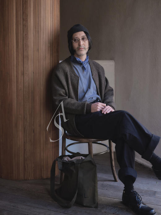 MHL 男士草绿色/黑色松紧腰棉质长裤 商品图2