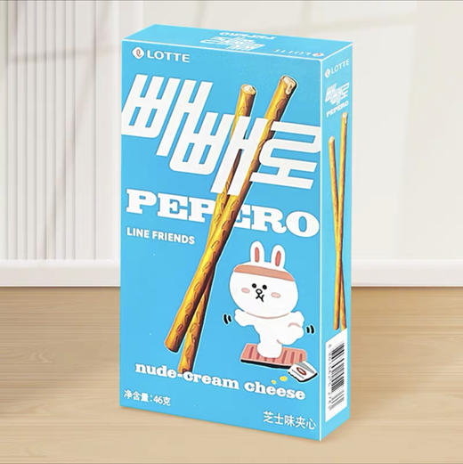 韩国进口乐天派派乐曲奇颗粒白巧克力味饼干棒盒宅家休闲小吃零食50g 商品图2