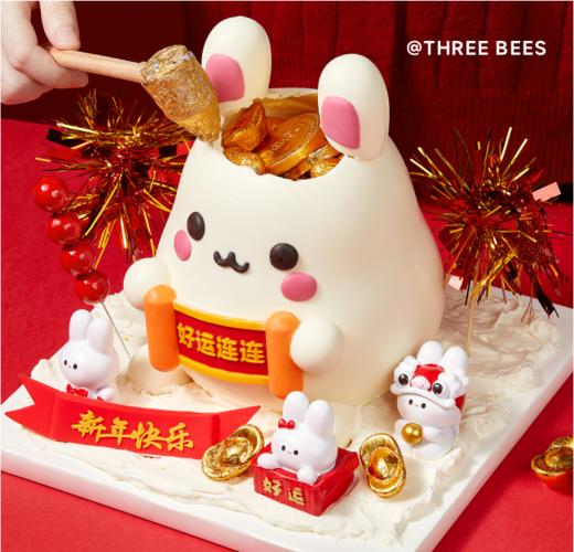 大展宏兔（新年重磅推荐，能砸开金元财宝，超大只兔子，8寸适合6-10人食用）（春节） 商品图3