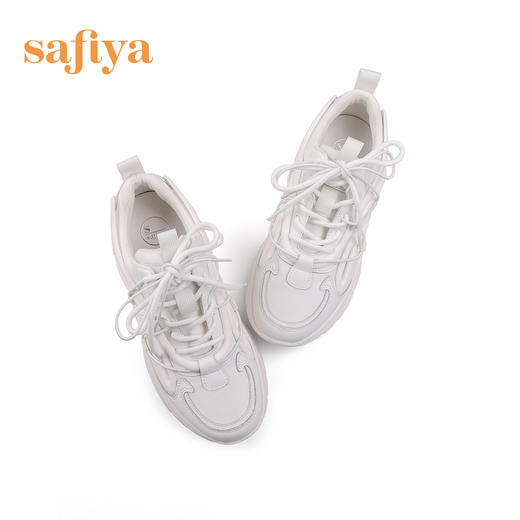 【新春秒杀】Safiya/索菲娅 网红炸街2023年游艇太空厚底运动休闲老爹鞋 SF31112071 商品图13