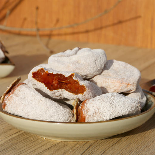 【包邮】农家自制吊霜柿饼  生态种植优选柿子  自然晾制  香甜软糯350g*3盒 商品图1