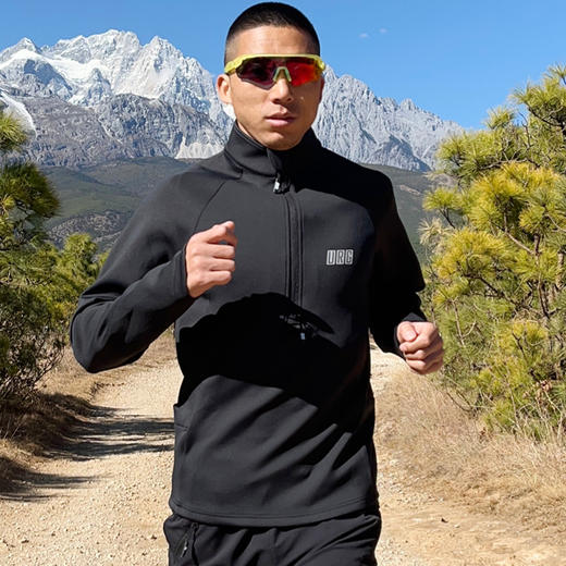 URG半拉链抓绒衣3/4 Zip Fleece秋季男女户外运动马拉松比赛跑步健身装备上衣 可定制 商品图1