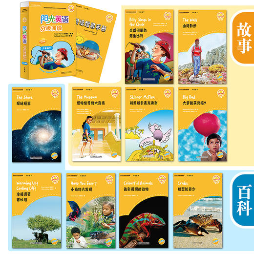 阳光英语分级阅读小学(可点读)(每盒10本读物+1本指导)(扫码听音频) 商品图12