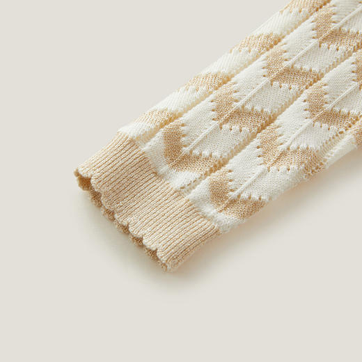 英氏女童毛衣23春夏新款薄外套桑蚕丝对襟衫宝宝线衣YRWBJ1P395A 商品图5